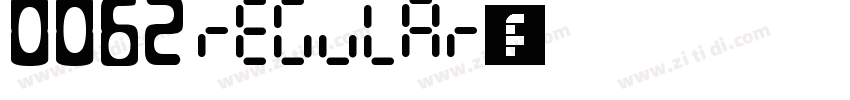 0062 Regular字体字体转换